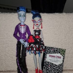 Monster High Dolls with Purple and Blue Outfits